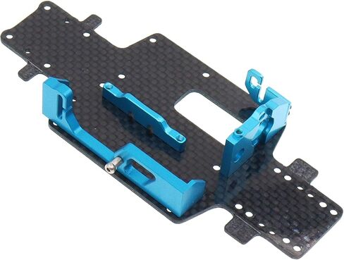 Treehobby Carbon Fibre Base Plate RC Car Chassis Armor Kit with Battery Mount and Motor Mount Compatible with WLtoys 1/28 284131 K979 K989 K999 RC Car Upgrades Parts (Red) in Kuwait