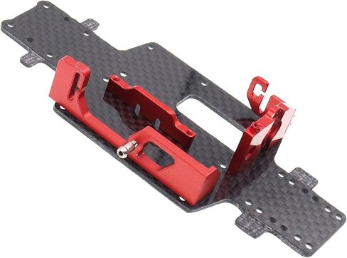 Treehobby Carbon Fibre Base Plate RC Car Chassis Armor Kit with Battery Mount and Motor Mount Compatible with WLtoys 1/28 284131 K979 K989 K999 RC Car Upgrades Parts (Red) in Kuwait