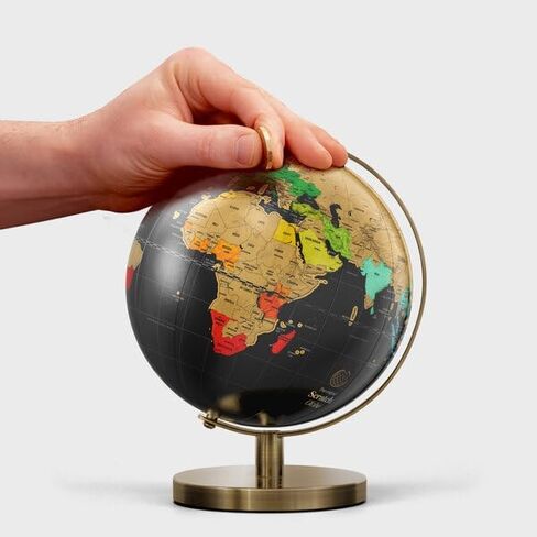 Luckies Of London World Globe Scratch Map | Scratch Off World Map | Interactive Map Of The World | Globe Decor & Travel Decor | Travel Map | Travel Gifts For Women & Travel Gifts For Men | Large Globe in Saudi Arabia