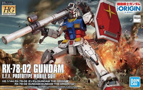 بانداي هوبي جاندام ذا اوريجين: #26 RX-78-02 جاندام (اصدار المنشأ)، اتش جي ذا اوريجين 1/144، متعدد الالوان in Kuwait