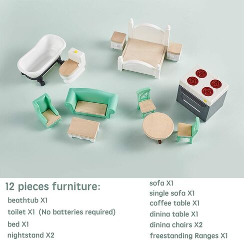 توب برايت. بيت دمى خشبي مع مصعد، بيت دمى دريم للبنات الصغيرات بعمر 5 سنوات in Kuwait