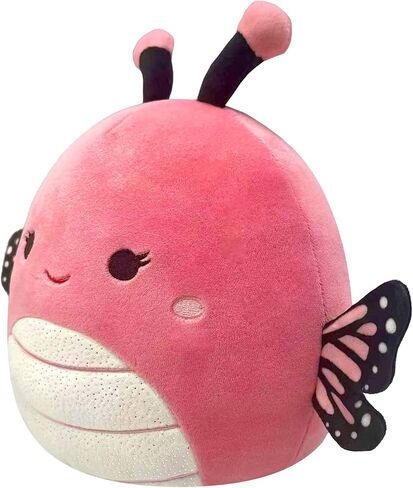 Squishmallows Original 14-Inch Andreina Pink Monarch Butterfly with White Sparkle Belly - Large Ultrasoft Official Jazwares Plush in Saudi Arabia