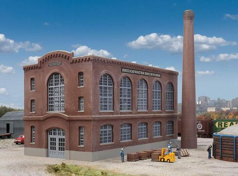 مجموعة نموذج مقياس Walthers Cornerstone HO - قاعدة Brick Craneway وStreet 3-Pack in Kuwait