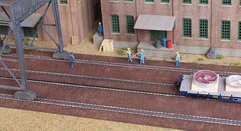 مجموعة نموذج مقياس Walthers Cornerstone HO - قاعدة Brick Craneway وStreet 3-Pack in Kuwait
