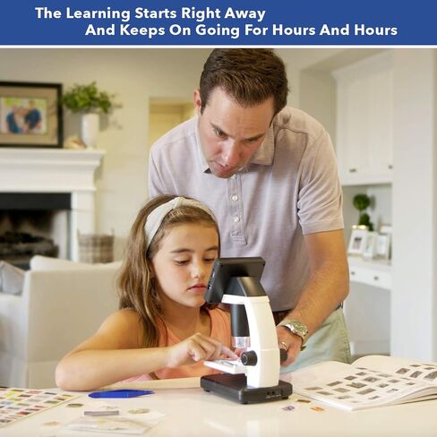 IQCREW by AmScope Kid's Premium Portable LCD Color Digital Microscope with Explorer's Worldwide Stamp Collecting Kit in Saudi Arabia
