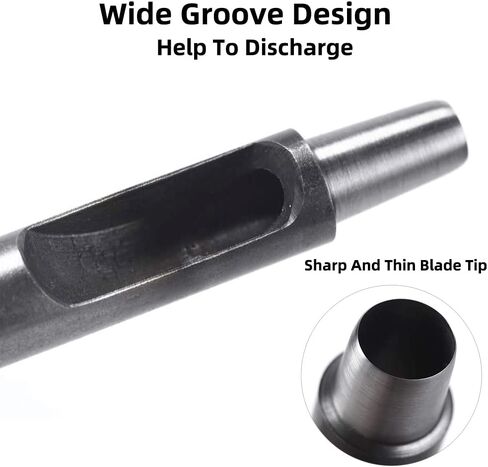 WUTA 0.5mm SPC Hole Punch Leather Steel Hollow Punch Set Leather Craft Puncher for Belt Watch Band Gasket in Kuwait