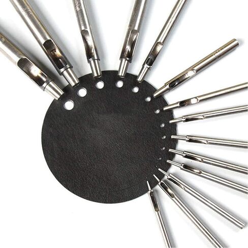 WUTA 0.5mm SPC Hole Punch Leather Steel Hollow Punch Set Leather Craft Puncher for Belt Watch Band Gasket in Kuwait