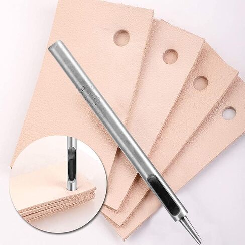 WUTA 0.5mm SPC Hole Punch Leather Steel Hollow Punch Set Leather Craft Puncher for Belt Watch Band Gasket in Kuwait