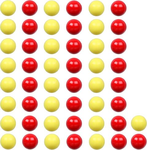 Laviesto Game Replacement Balls for Chinese Checker,50 pcs Solid Color Replacement Marbles Balls for Chinese Checkers, Marble Run, Marbles Game,Hungry Hungry Hippos(5/8 Inch) (2 Colors) in Kuwait