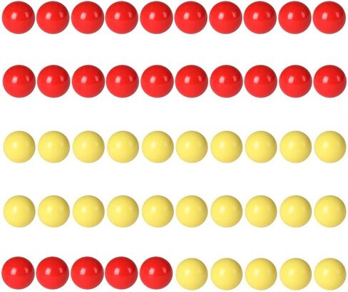 Laviesto Game Replacement Balls for Chinese Checker,50 pcs Solid Color Replacement Marbles Balls for Chinese Checkers, Marble Run, Marbles Game,Hungry Hungry Hippos(5/8 Inch) (2 Colors) in Kuwait