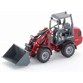 SIKU 3059, Weidemann Hoftrac Four-Wheel Loader, 1:32, Metal/Plastic, Red, Movable Loading arm and Shovel in Saudi Arabia