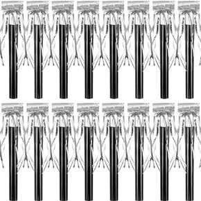 18 Pieces Silver Party Squawkers Silver Party Blower Metallic Noisemakers Graduation Blowouts Whistles Fringed Noise Maker Gold Musical Blowout for New Year Party Birthday Baby Shower Graduation Party in Saudi Arabia
