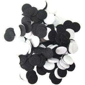 Playfully Ever After Black & White Craft Felt Circles (Mixed Size Pack - 56pc) in Saudi Arabia