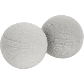 BESTOYARD ديكور الزفاف رغوة الزهور المستديرة 2 قطعة كرات إسفنجية جافة من الزهور DIY مجموعة ترتيب الزهور رمادي مستدير من الفوم الجاف لحفلات الزفاف وزهور الممر وديكور حفلات الزفاف