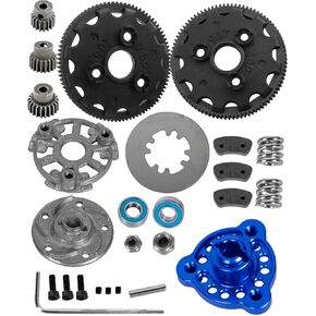 RCarmumb RC 48P 90T Spur Gear w/ 17T 19T 21T & Slipper Clutch Slipper Rebuild Kit Pressure Plate RC Upgrades Part for 1/10 Rustler/Stampede/Bandit 2WD VXL XL-5,Slash 2WD (VXL),Navy Blue in Saudi Arabia