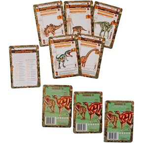 CLADE-GRAVIM Dinosaur Trading Cards - Series 9 Multi Pack for Boys, Girls, and Adults Bundle - Educational Dino Cards - The ODD Names (Three 5 Packs )
