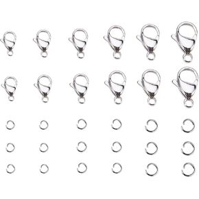 2pcs 18K Gold Electroplating Stainless Steel Necklace Layering Clasps Slide Lock Clasp Necklace Connector Multi Strands Slide Tube Clasps