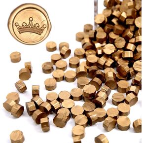 UNIQOOO 180 Pcs Metallic Burgundy Wine Red Box Sealing Wax Beads Nuggets for Wax Seal Stamp, Great for Embellishment of Cards Envelope, Wedding Invitation, Wine Package, Gift Idea