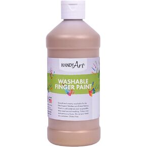 Handy Art Washable Finger Paint, Set of 6 Primary Colors, 16 oz Bottles in Saudi Arabia