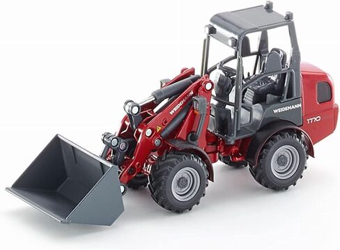 SIKU 3059، لودر Weidemann Hoftrac بأربع عجلات، 1:32، معدن/بلاستيك، أحمر، ذراع تحميل متحرك ومجرفة in Saudi Arabia