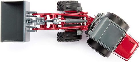 SIKU 3059، لودر Weidemann Hoftrac بأربع عجلات، 1:32، معدن/بلاستيك، أحمر، ذراع تحميل متحرك ومجرفة in Saudi Arabia