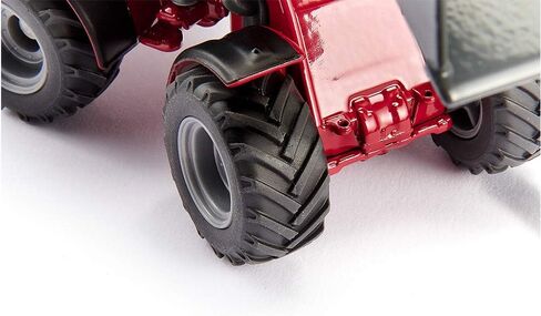 SIKU 3059، لودر Weidemann Hoftrac بأربع عجلات، 1:32، معدن/بلاستيك، أحمر، ذراع تحميل متحرك ومجرفة in Saudi Arabia