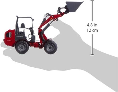 SIKU 3059، لودر Weidemann Hoftrac بأربع عجلات، 1:32، معدن/بلاستيك، أحمر، ذراع تحميل متحرك ومجرفة in Saudi Arabia