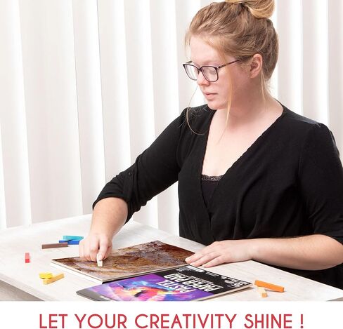 مجموعة ورق باستيل زيتي من 32 صفحة - 4 درجات من الورق السميك ذو اللون الطبيعي - 2 × 16 صفحة باستيل كراسة رسم - 9 × 12 انش - 70 باوند (180 غرام لكل متر مربع) - لوازم الرسم والرسم والفن زدناكولور in Kuwait