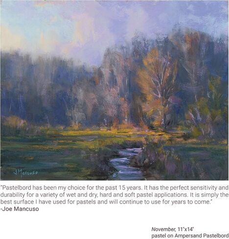 Ampersand Art Supply Pastel Painting Panel: Museum Series Pastelbord, Grey, 1/8 Inch Flat Profile, 14x18 in Saudi Arabia
