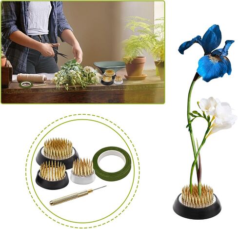 3 Sizes Flower Frogs Flower Holder Floral Arranger Japanese Flower Pin Holder Set, 0.91 Inch, 1.34 Inch, 1.81 Inch in Saudi Arabia