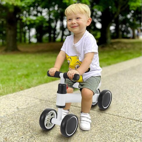 دراجة التوازن للأطفال من كريتشاو للأطفال من عمر 1-2 سنة للأولاد والبنات من عمر 12 إلى 24 شهرًا، هدية عيد الميلاد الأولى للأطفال الصغار لتدريب المشي على الدراجة لعبة ركوب آمنة in Kuwait