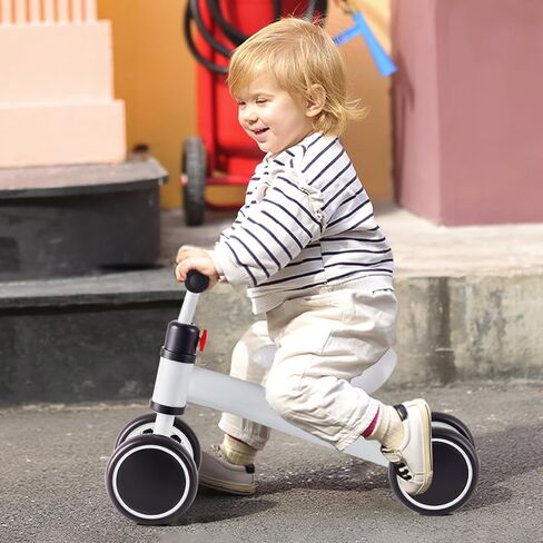 دراجة التوازن للأطفال من كريتشاو للأطفال من عمر 1-2 سنة للأولاد والبنات من عمر 12 إلى 24 شهرًا، هدية عيد الميلاد الأولى للأطفال الصغار لتدريب المشي على الدراجة لعبة ركوب آمنة in Kuwait