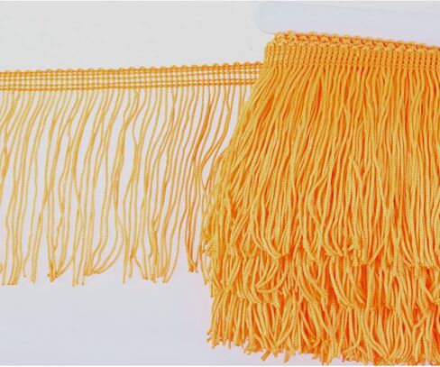 HEARTWISH Fringe Trim Lace Polyerter Fibre Tassel 4inch Wide 10 Yards Long for Clothes Accessories Latin Wedding Dress DIY Lamp Shade Decoration Black in Kuwait