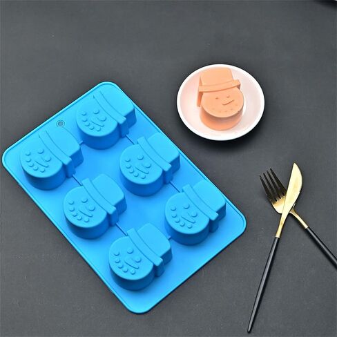 2 Pack Silicone Mold Xmas Sets, Santa Claus and Christmas Tree Shape Craft Art Silicone Soap Mold, Craft Molds DIY Handmade Soap Gifts - Soap Making Supplies by YSCEN in Kuwait