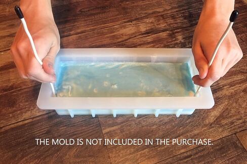 اداة دوامة الصابون - لوازم صنع الصابون للصابون المعالج على البارد، سلك تعليق قابل للتعديل، قابل للتخصيص والانحناء للقوالب حتى 18 انش تناسب كل من القوالب الخشبية والسيليكون، صنع في الولايات المتحدة in Kuwait