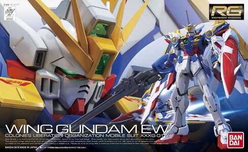 Bandai Hobby BAN203222 RG 1/144#20 Wing Gundam Ver EW Gundam Wing Action Figure, Multicolor, 8" in Saudi Arabia