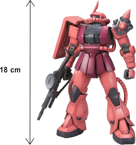 Bandai Hobby MS-06S Char's Zaku II Ver 2.0 Master Grade Action Figure, Model:BAN149834 Red in Saudi Arabia