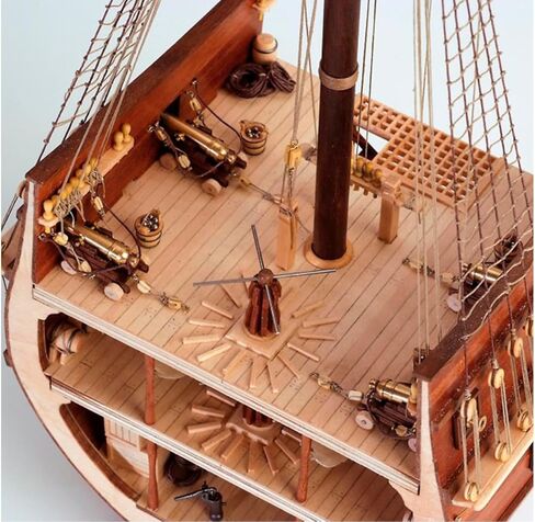 Artesanía Latina - مجموعة نماذج السفينة الخشبية - المقطع العرضي لجاليون الإسباني، سان فرانسيسكو II - موديل 20403، مقياس 1:50 - نماذج للتجميع - مستوى البدء in Kuwait