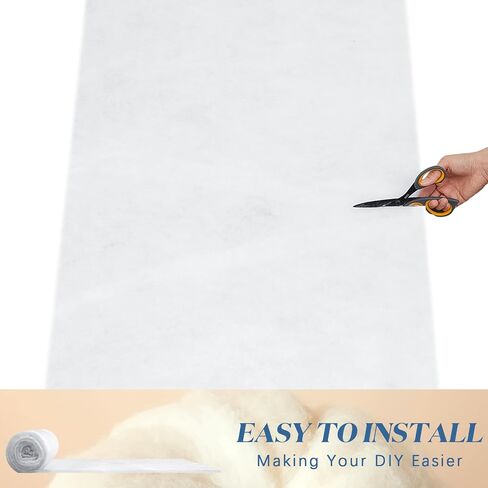 Peryiter 2 Roll Quilt Batting 24 Inch X 5 Yard X 0.4 Inch Polyester in Kuwait