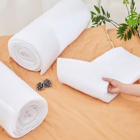 Peryiter 2 Roll Quilt Batting 24 Inch X 5 Yard X 0.4 Inch Polyester in Kuwait