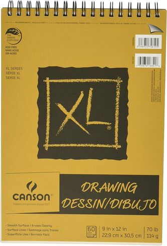 لوحة ورق رسم معاد تدويره مقاس XL من كانسون مقاس 22.86 سم × 30.48 سم، 60 ورقة بوزن 31.76 كجم in Saudi Arabia