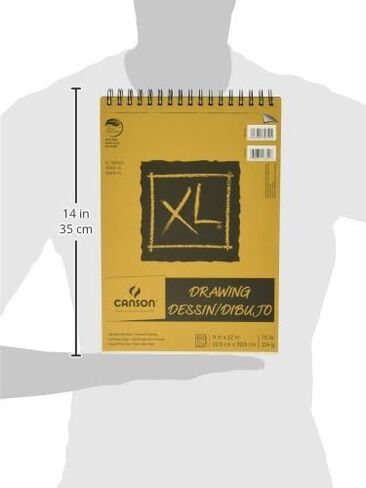 لوحة ورق رسم معاد تدويره مقاس XL من كانسون مقاس 22.86 سم × 30.48 سم، 60 ورقة بوزن 31.76 كجم in Saudi Arabia