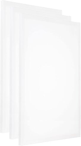PATIKIL Paint Canvases for Painting, 3 Pack 16x24 Inch Rectangle Wood Frame Stretched Blank Art Board Panels for Acrylic, Oil, Tempera Painting, White in Kuwait
