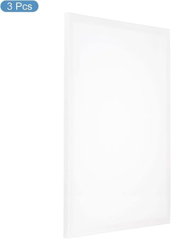 PATIKIL Paint Canvases for Painting, 3 Pack 16x24 Inch Rectangle Wood Frame Stretched Blank Art Board Panels for Acrylic, Oil, Tempera Painting, White in Kuwait