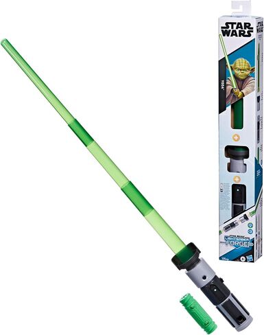 ستار ورز سيف لايت سابر فورج يودا، اخضر قابل للتخصيص، العاب ستار ورز للاولاد والبنات بعمر 4 سنوات in Kuwait