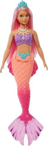 Barbie Dreamtopia Mermaid Doll with Blue Hair, Pink & Blue Ombre Tail & Headband Accessory in Kuwait