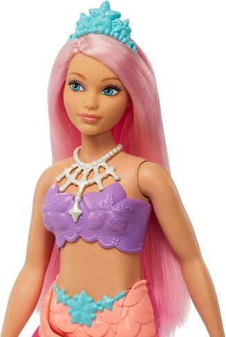 Barbie Dreamtopia Mermaid Doll with Blue Hair, Pink & Blue Ombre Tail & Headband Accessory in Kuwait