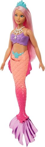Barbie Dreamtopia Mermaid Doll with Blue Hair, Pink & Blue Ombre Tail & Headband Accessory in Kuwait