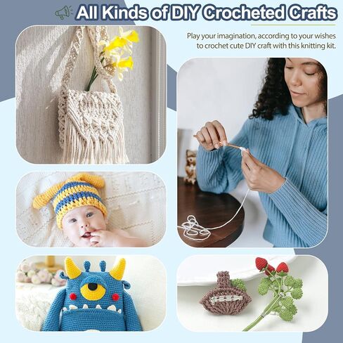 Katech Crochet Kit for Beginners, Adults, Kids Includ Everything You Needed in Kuwait