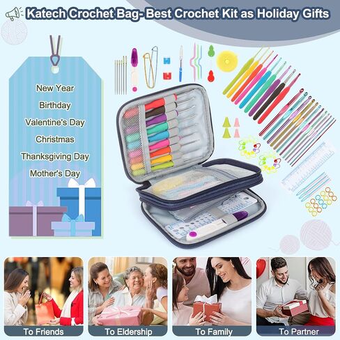 Katech Crochet Kit for Beginners, Adults, Kids Includ Everything You Needed in Kuwait